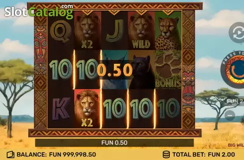 Скрин3. Big Wild Cats слот