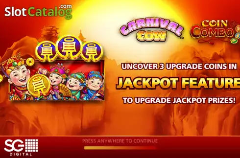 Скрин2. Carnival Cow Coin Combo слот