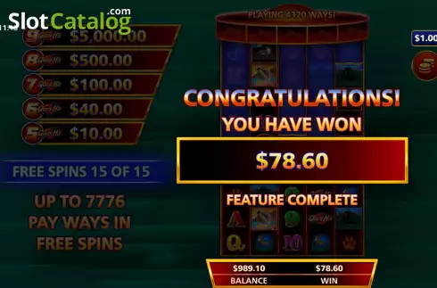 Скрин8. Quick Hit Ultra Pays Wolf Mountain слот