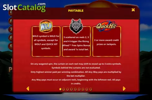 Скрин9. Quick Hit Ultra Pays Wolf Mountain слот