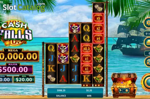 Скрин3. Cash Falls Pirate’s Trove слот