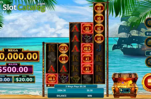 Скрин4. Cash Falls Pirate’s Trove слот