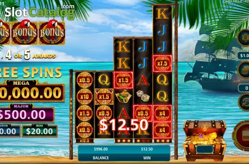 Скрин5. Cash Falls Pirate’s Trove слот