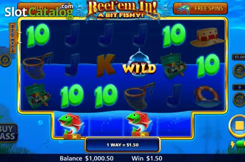 Скрин3. Reel Em In! A bit Fishy! слот