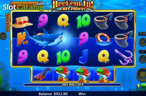 Скрин9. Reel Em In! A bit Fishy! слот