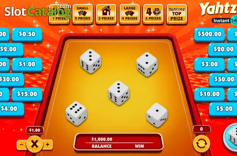 Скрин2. Yahtzee Instant Tap слот