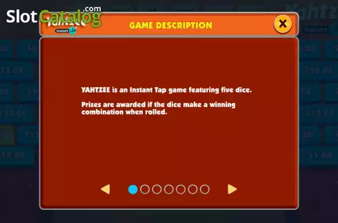 Скрин6. Yahtzee Instant Tap слот