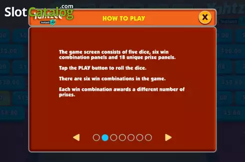 Скрин7. Yahtzee Instant Tap слот