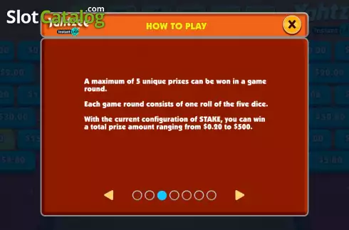 Скрин8. Yahtzee Instant Tap слот