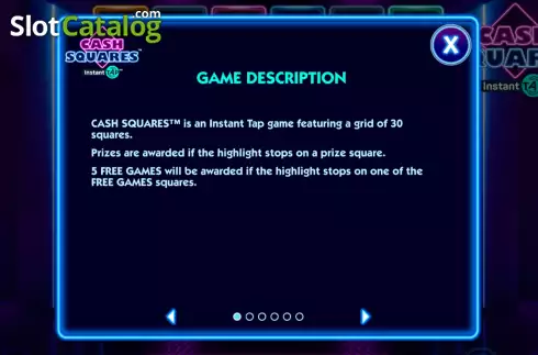 Скрин5. Cash Squares Instant Tap слот