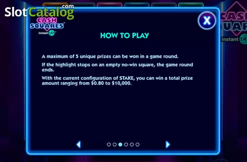 Скрин7. Cash Squares Instant Tap слот
