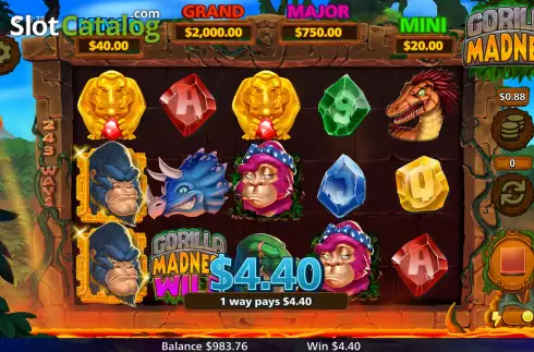 Скрин5. Gorilla Madness слот