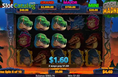 Скрин7. Gorilla Madness слот