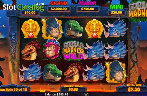 Скрин8. Gorilla Madness слот