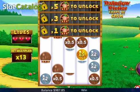 Скрин9. Rainbow Riches Crops of Cash слот