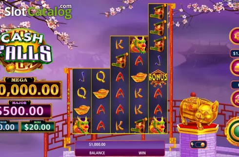 Скрин2. Cash Falls Huo Zhu слот