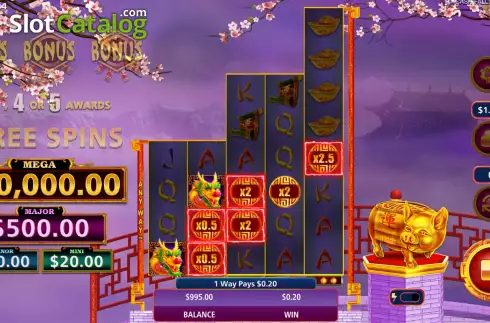 Скрин3. Cash Falls Huo Zhu слот