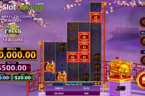 Скрин4. Cash Falls Huo Zhu слот