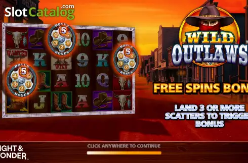 Скрин2. Wild Outlaws слот