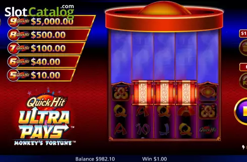 Скрин5. Quick Hit Ultra Pays Monkey's Fortune слот