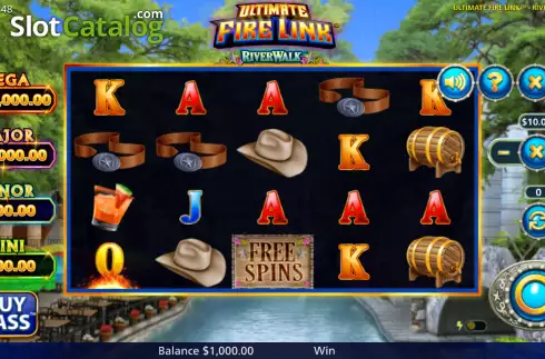 Скрин3. Ultimate Fire Link River Walk слот