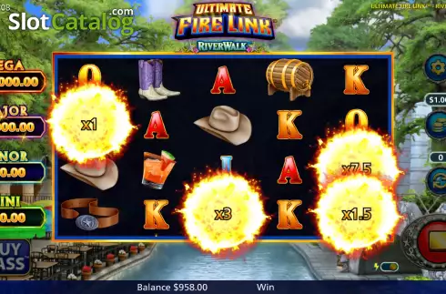 Скрин7. Ultimate Fire Link River Walk слот