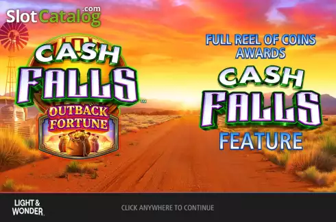 Скрин2. Cash Falls Outback Fortune слот