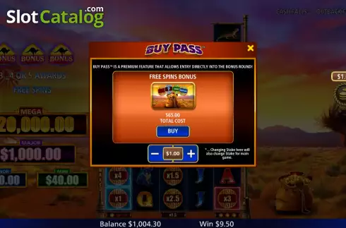 Скрин8. Cash Falls Outback Fortune слот