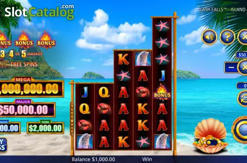 Скрин3. Cash Falls Island Bounty слот