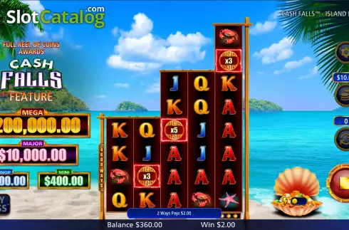Скрин4. Cash Falls Island Bounty слот
