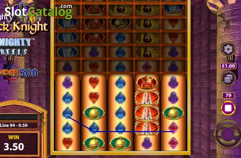 Скрин5. Mighty Black Knight Wonder 500 слот