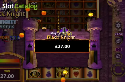 Скрин9. Mighty Black Knight Wonder 500 слот