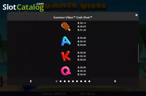 Скрин6. Summer Vibes: Cash Shot слот