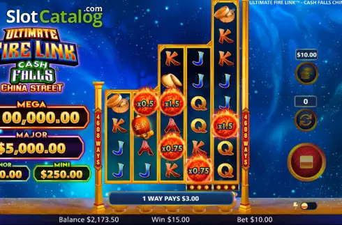 Скрин4. Ultimate Fire Link Cash Falls China Street слот