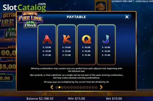 Скрин7. Ultimate Fire Link Cash Falls China Street слот
