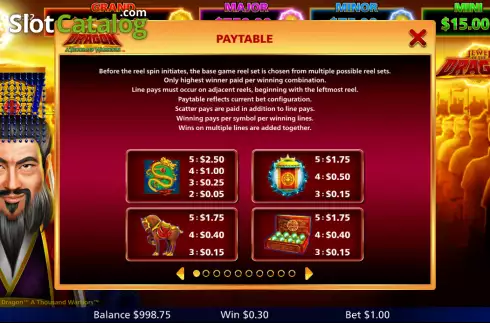 Скрин5. Jewel of the Dragon A Thousand Warriors слот