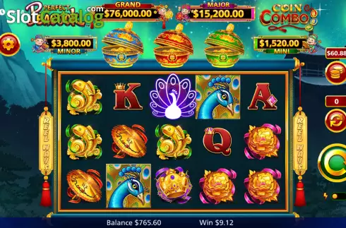 Скрин3. Perfect Peacock Coin Combo слот