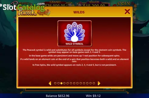 Скрин7. Perfect Peacock Coin Combo слот