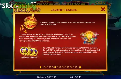 Скрин9. Perfect Peacock Coin Combo слот