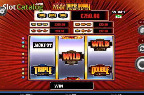 Скрин7. Blazing 777 Triple Double Jackpot Wild слот