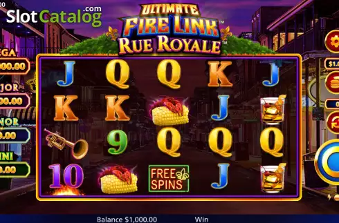 Скрин3. Ultimate Fire Link Rue Royale слот