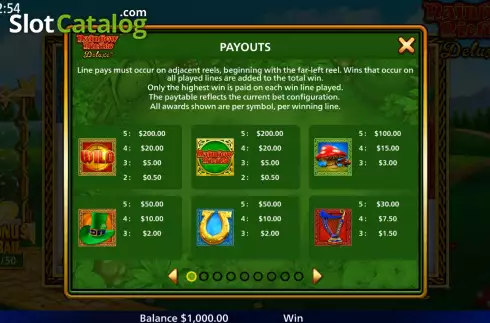 Скрин5. Rainbow Riches Deluxe слот