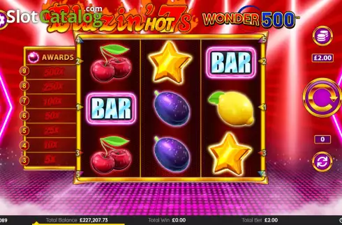 Скрин2. Blazin Hot 7’s Wonder 500 слот