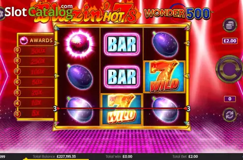 Скрин3. Blazin Hot 7’s Wonder 500 слот