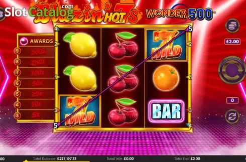 Скрин4. Blazin Hot 7’s Wonder 500 слот