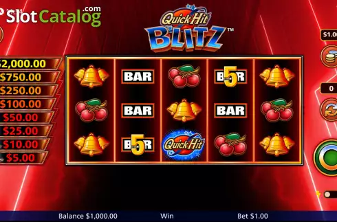 Скрин2. Quick Hit Blitz Red слот