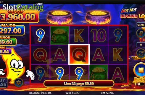 Скрин3. Hot Hot Blazing Lock слот