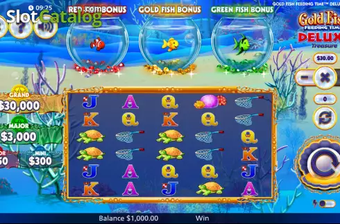 Скрин2. Gold Fish Feeding Time Deluxe Treasure слот