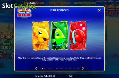 Скрин6. Gold Fish Feeding Time Deluxe Treasure слот