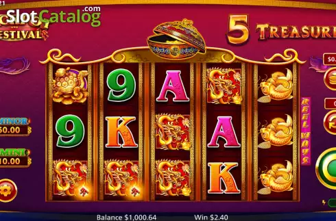Скрин3. 5 Treasures Jackpot Festival слот